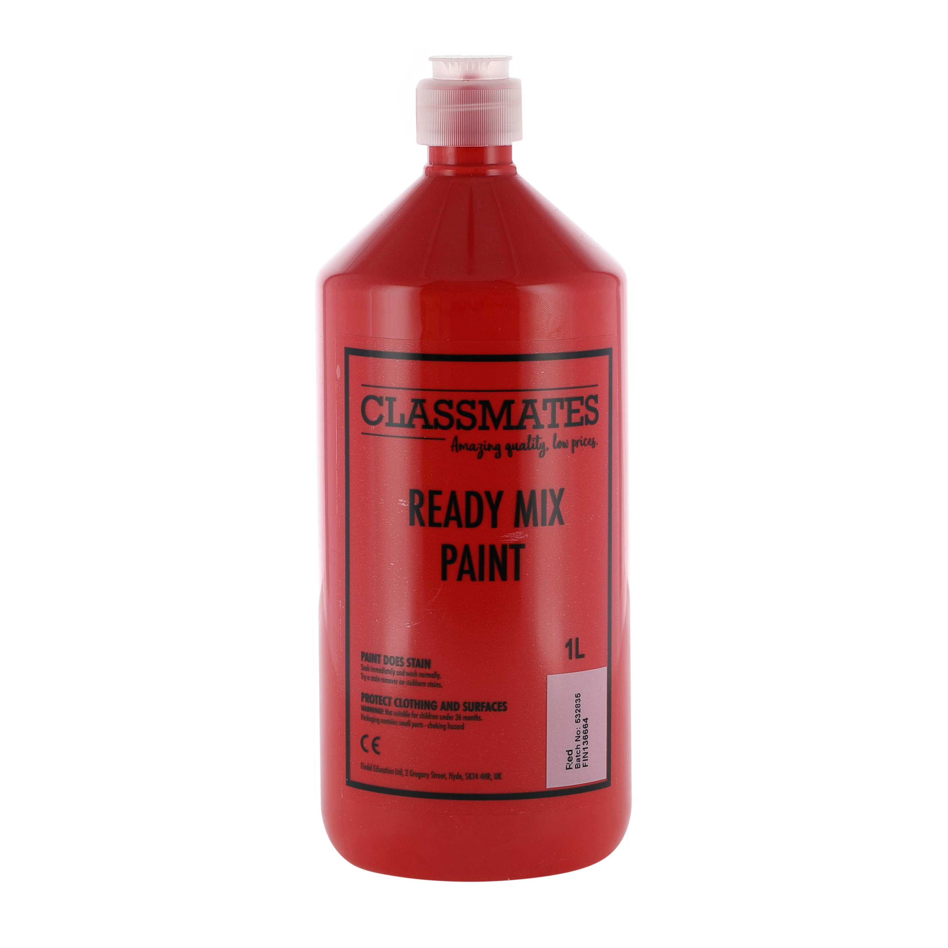 Classmate Ready Mixed Paint 1 Litre Red